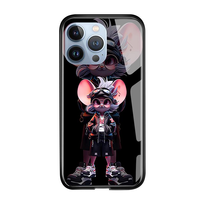 Tempered Glass Phone Case For Samsung A06 A12 A16 A22 A32 A34 A53 A56 S20FE S23 S25 iPhone 11 12 13 14 15 16 17 Soft Edge Shockproof Smooth Shell