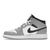 Air Jordan 1 Mid GS Light Smoke Grey Kids Sneakers White Anthracite 554725-078