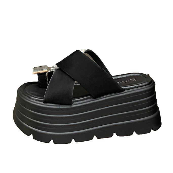 

Модные 8 см римские блестящие хрустальные шлепанцы женские летние новые модные шлепанцы с пайетками на высокой платформе с открытым носком пляжные шлепанцы кожаные сандалии слайды 34