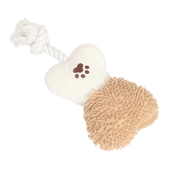 Dog Squeaky Toy Stuffed Plush Dog Toy with Knotted Rope for Puppy Small Middle Large Dogs Teeth Cleaning Boredom