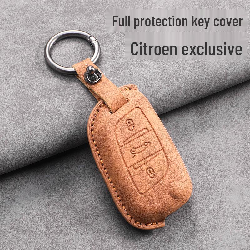 Dongfeng Citroen C5/DS4S/5LS/DS6/C4 Key Cover with Buckle for Cross-Border Models