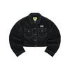 X BEAMS Collaboration Casual Short Collar Jacket Women Jackets Black T11W349902F-BK