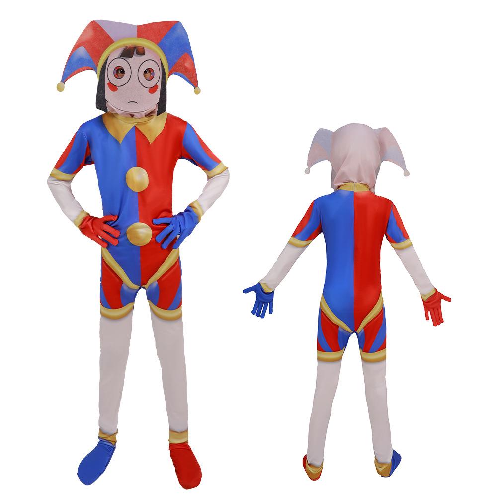 Geweldige Pomni Ragatha Caine Zooble Gangle Kinger Jax Digital Circus Cosplay Kostuum Voor Vrouwen Meisjes Jongens Halloween Feest Outfits Kids 150cm