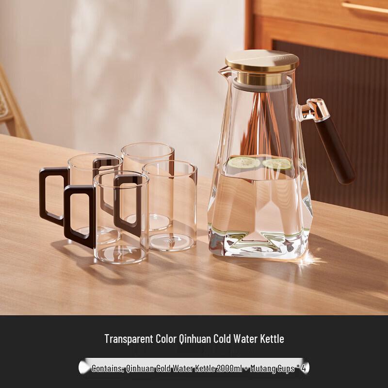 ZISIZ Heat-Resistant Glass Beverage Pitcher