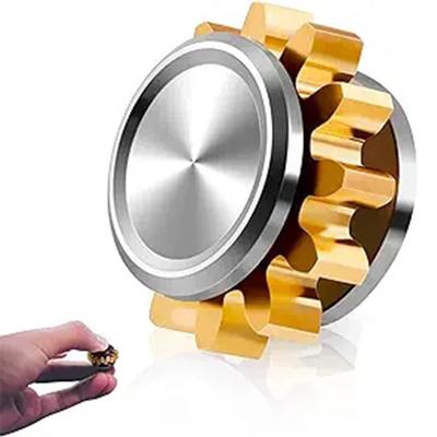 Mini Juguete Giroscopio de Engranajes Metálicos Fidget Spinner Antiestrés Portátil Regalo de Cumpleaños Navidad para Adultos Alivio del Estrés Niños Autismo TDAH