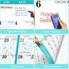 24" x 36" 2026 Wall Calendar, Folded Wet & Dry Erase Wall Calendar 12 Month, Annual Yearly Planner Yearly Laminated Calendar 2026