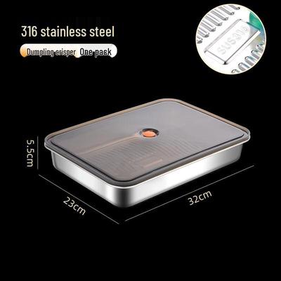 ZISIZ 316 Stainless Steel Dumpling Storage Box