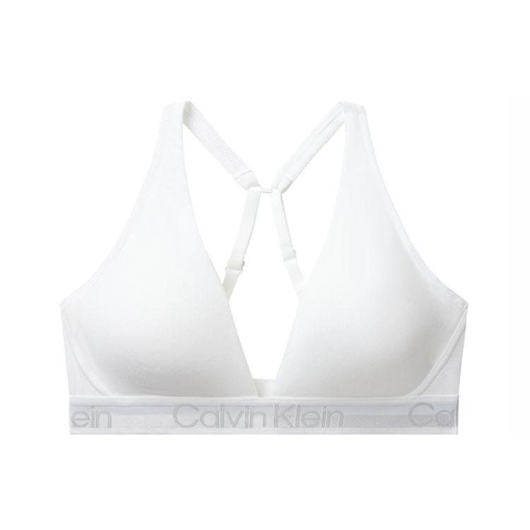 

Calvin Klein Lightly Padded Triangle Cup Bra Women underwear White QF6683-100 M