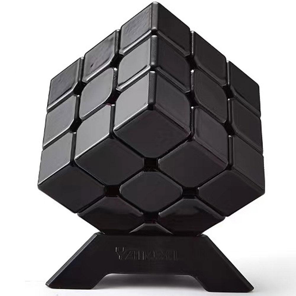 Metal Fast Classic Hungarian Magic Cube 333 3 x 3 Puzle 3D Shiny 3*3*3 Hra Dítě 8 let Muž Jedna barva Černá Červená Žlutá Stříbrná