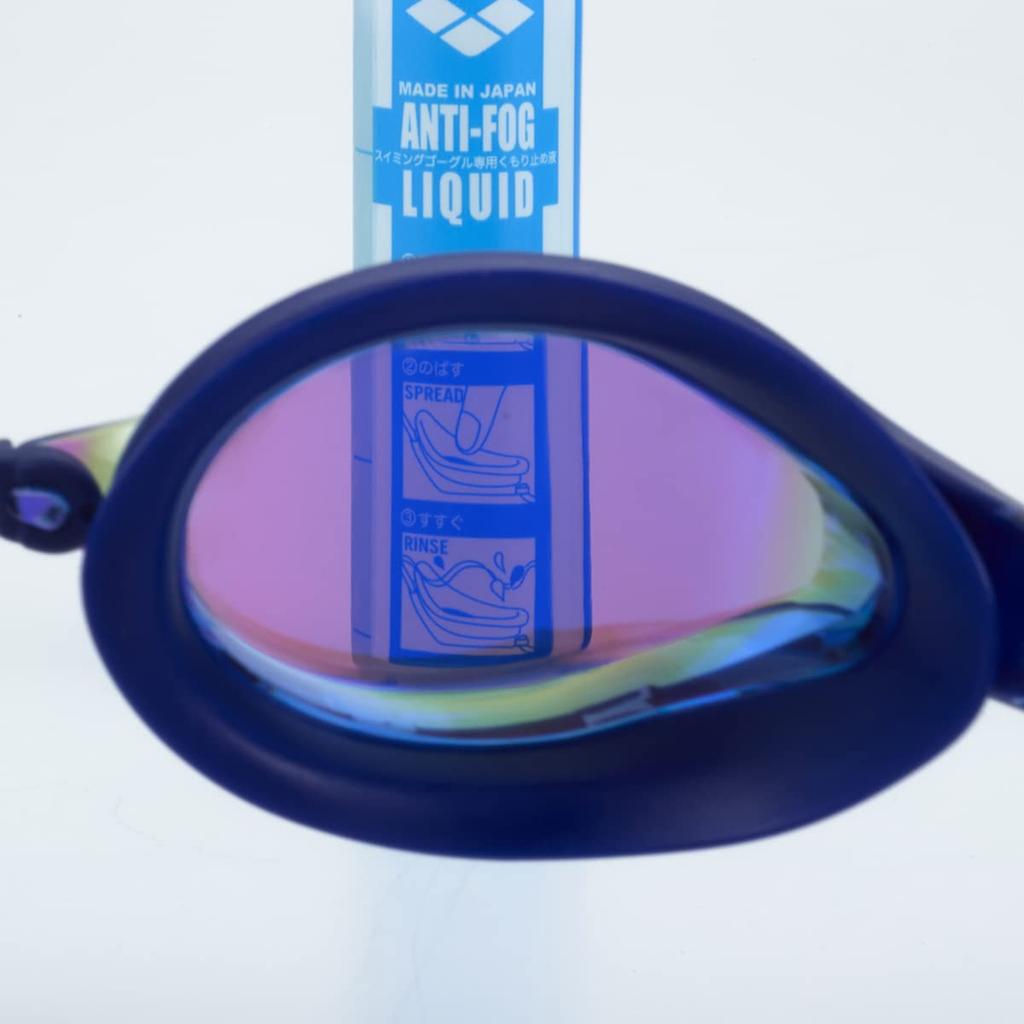 ARENA Swimming for Competitive WA One Size Fits Mirror Linon AS5SGG20U Q-CHAKU2 Goggles, Unisex, Swimming, Approved, Most, Lens, Anti-Fog,