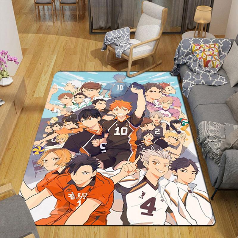 Volleyball anime Rug Floor Mat for Living Room or Bedroom Soft and Comfortable Carpet a Gift for Birthday and Holiday.MFF0918447
