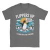 Grappige Resist Pinguïns Protest tegen Tarieven Heren T-shirts Vleugels Omhoog Uniek T-shirt Ronde Hals T-shirt 100% Katoen 6XL Top