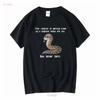 Hognose Slang T-shirt Grappige Reptielenliefhebber Schattige Python Mama Papa Lange of Korte Mouwen Vintage Gewassen Veelzijdig Lichtjes