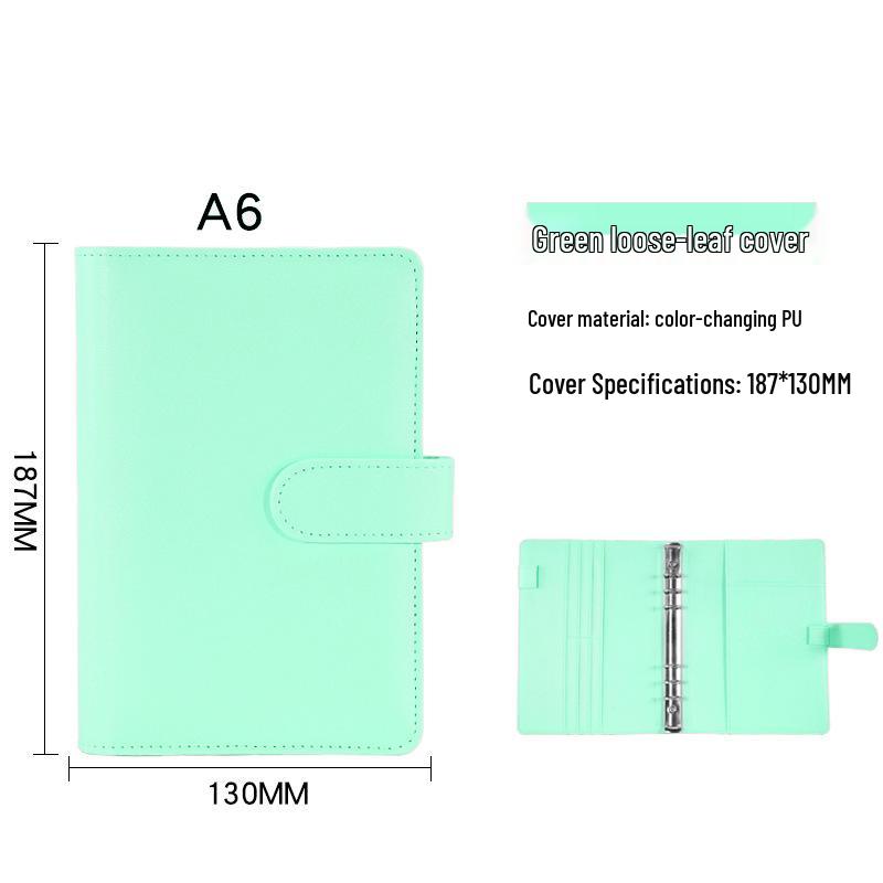Macaron Minimalist Loose-Leaf Notebooks: A5, A6 Travel, and A7 Pocket Korean Creative Stationery Budget Books