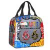 Benutzerdefinierte Main Street Of America Tragbare Brotdose Damen Route 66 Kennzeichen Kunst Thermokühlbox Lebensmittel Isoliert Lunchtasche Kinder