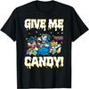 Camiseta de Halloween do Sonic The Hedgehog 'Me Dê Doce' Amigos Fantasiados
