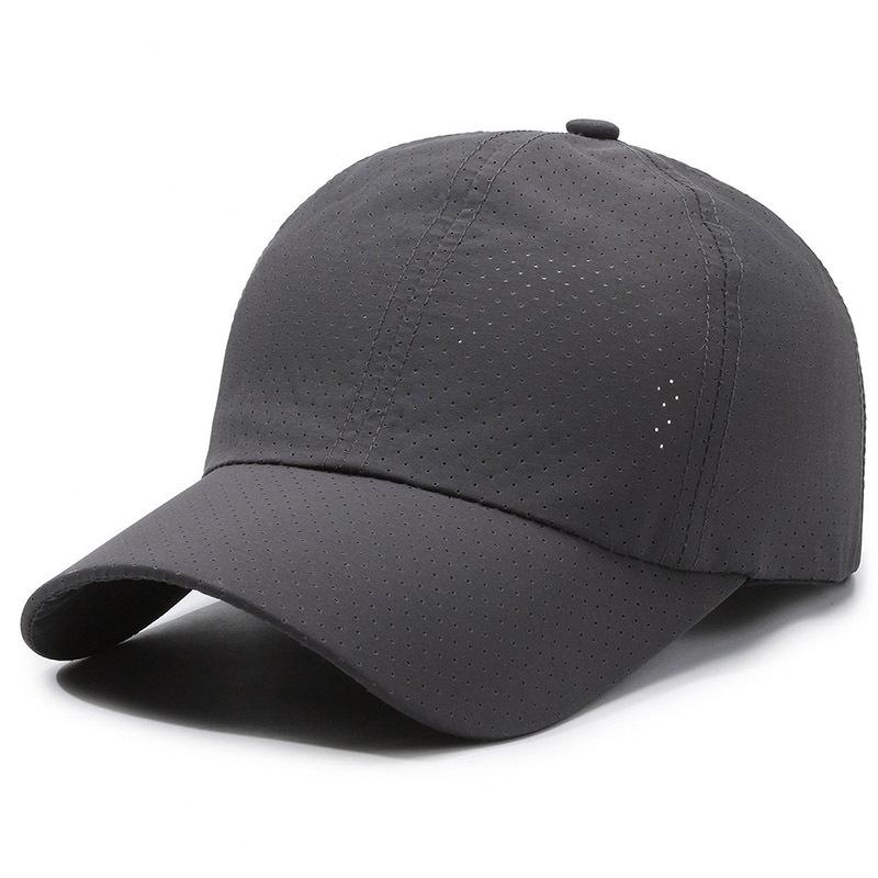 Unisex Sun Protection Quick-Dry Perforated Baseball Cap for Large Heads - Versatile Outdoor Sports Hat