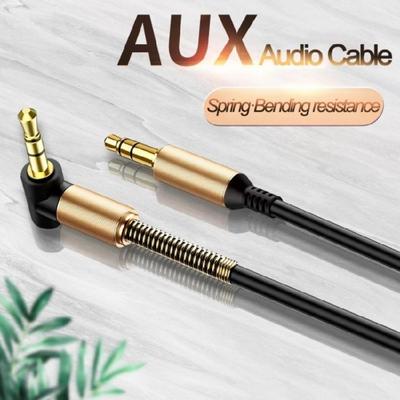 Coiled 3.5mm Stereo Sound Cable AUXs 3.5mm To 3.5mm Sound Cord for Car Headphone Speaker Wire
