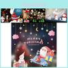 New Pvc Christmas Static Cling Window Decor Featuring Festive Santa Claus Design