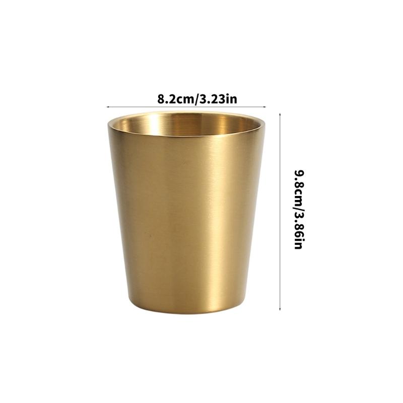 Pack Of 4 Stainless Steel Insulated Cups Double Wall Metal Drinking Glasses Stackable Drinkware for Home and Camping