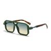 Xiaomi Retro Square Double Beam Sunglasses,Unisex European American Eyewear,Trendy Decorative Sunglasses UV400 Men Women Outdoor
