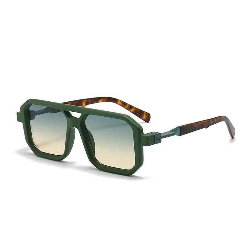 Xiaomi Retro Square Double Beam Sunglasses,Unisex European American Eyewear,Trendy Decorative Sunglasses UV400 Men Women Outdoor