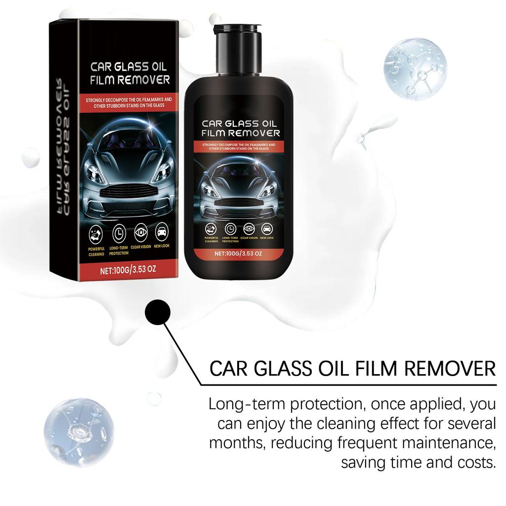 Car Windshield Oil Film Paste Car Glass Cleaning And Decontamination Rainproof And Waterproof Oil Film Paste 100g