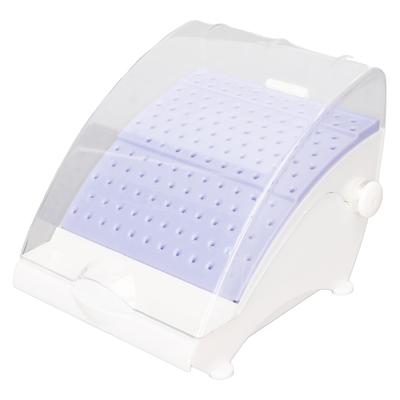 Scatola Pulizia Frese Dentali 142 Fori Alta Bassa Velocità Antipolvere Ecologico Porta Frese Dentali (Viola)