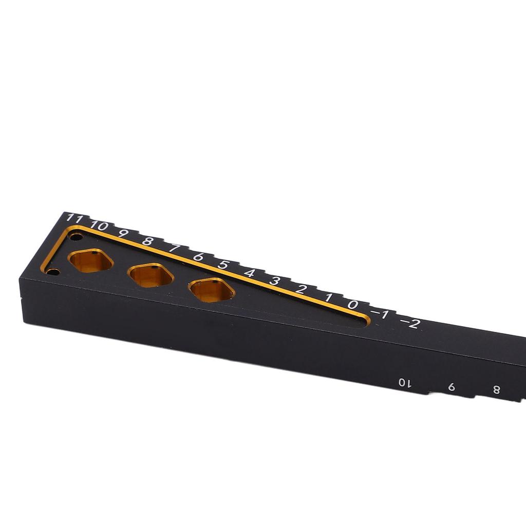 Ride Height Gauge Accurate Measurement Aluminum Alloy RC Height Measuring Ruler for 1Celsius8 1Celsius10 RC Car Chassis