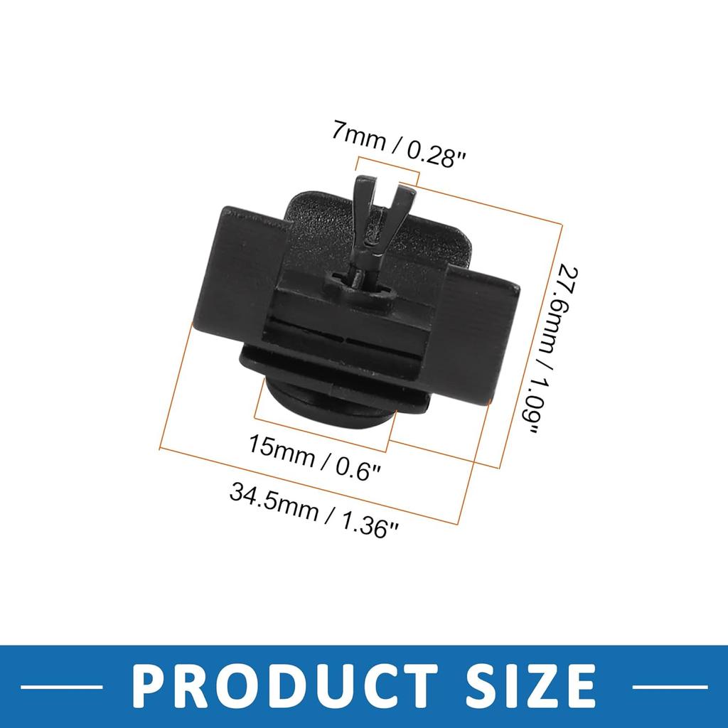 Front Fender Bumper Cover Clip 53879-58010 Rivet for Toyota Corolla 2009-2013 Black 5 Sets