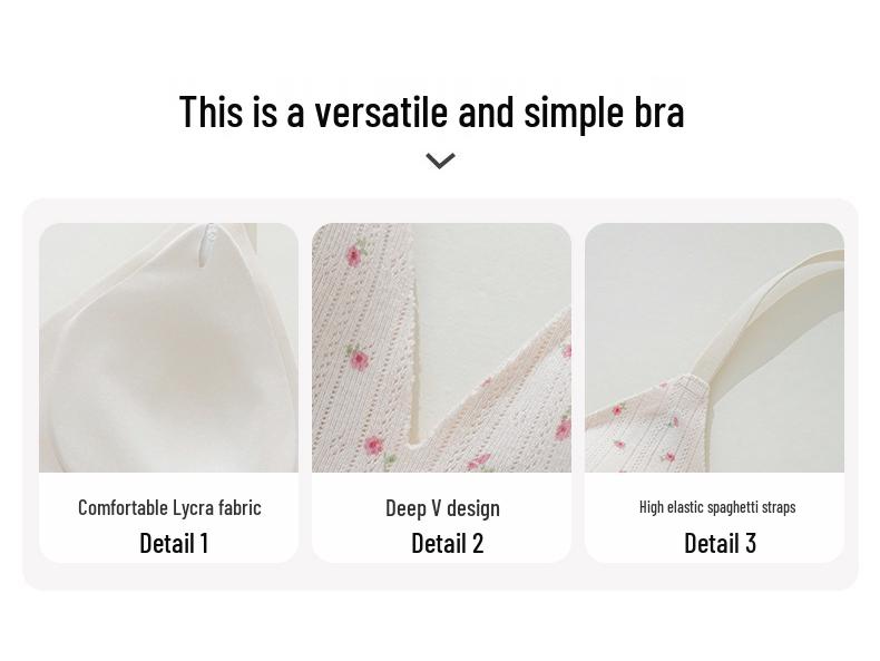 French Seamless Wire-Free Push-Up Triangle Bralette - Breathable, Skin-Friendly Cotton, Anti-Sag Design