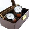 SKAGEN Pair Watches Anchor Simple Slim White Dial Brown Leather Retro SKW6297 with Pair Storage [Skagen] (Comes Box!)