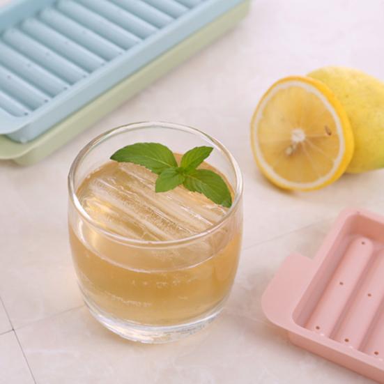 2Pcs Ice Stick Tray Mold with Lid Food Grade Easy Release BPA Free Beverage Whiskey Cocktails