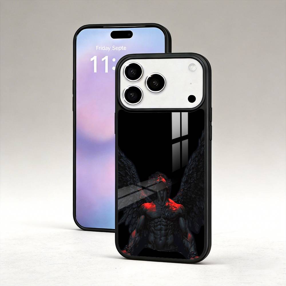 1PC A-Angel S-Sculpture Phone Case For iPhone 17,16,15,14,13,12,Pro,Max For Magsafe Magnetic Wireless Charging