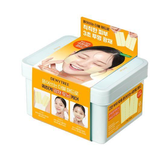 Large Capacity DEWYTREE Pick & Quick Tear-Off Double Pads, 100 Sheets (Makeup/Calming Full/Pore Elasticity/Vitamin Glow)