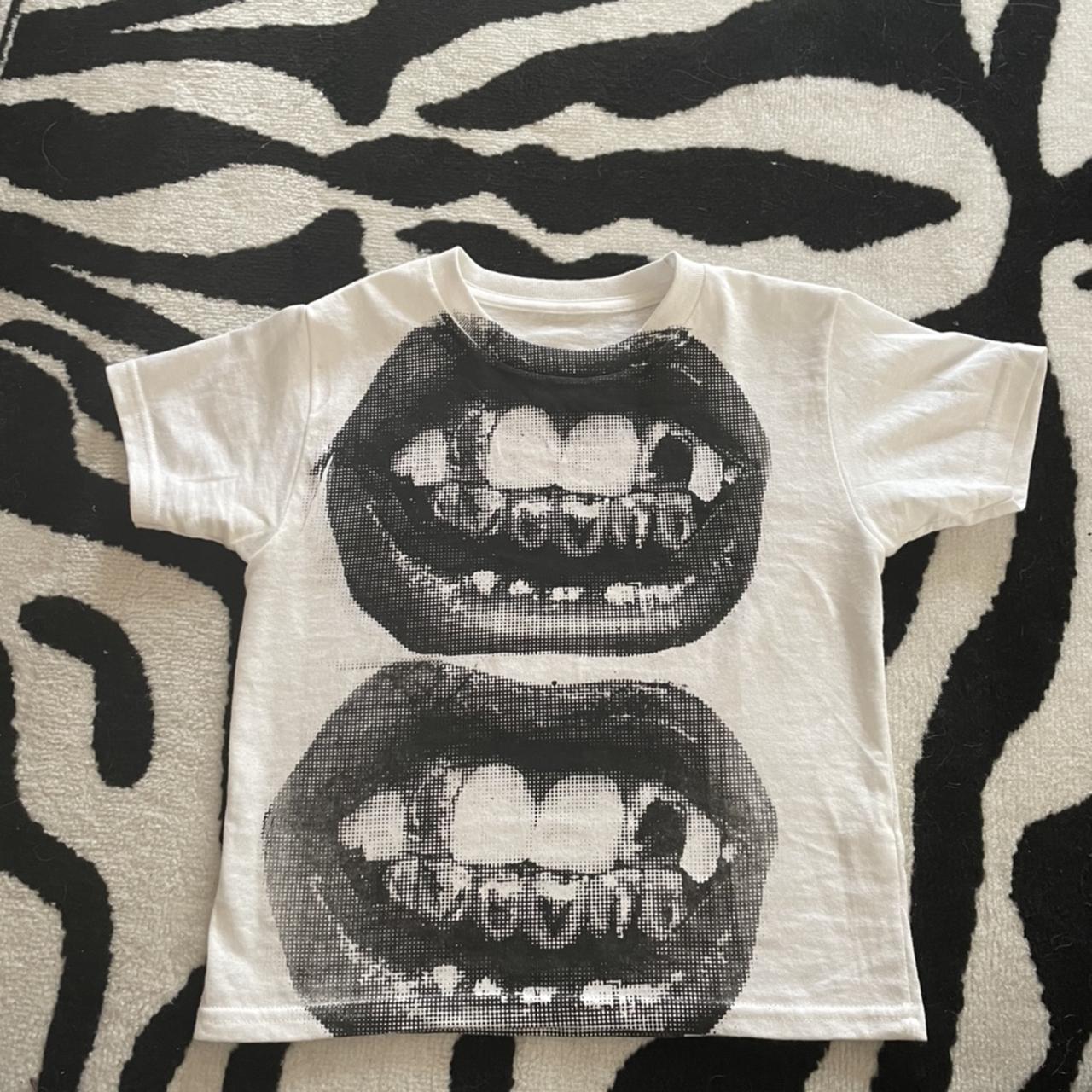 

Y2K Summer Gothic Clothing Женский короткий топ с принтом губ M