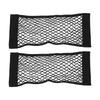 2PCS Car Trunk Storage Net Black Double Layer Storage Net Mesh Bag Mobile Phone Purse Keys Small Things 60 X 24cm