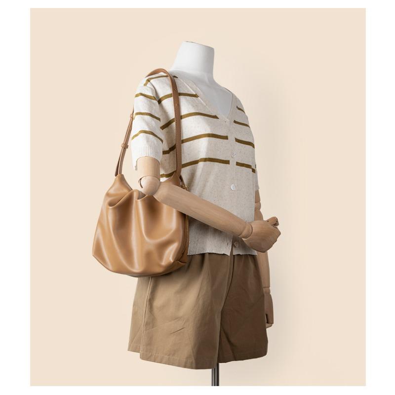 Simple Commute Tote Bag for Women Senior Sense Temperament Everything Soft Leather Large Capacity Tote Bag