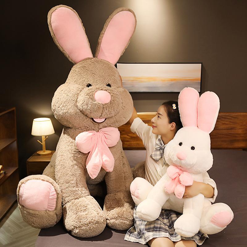 Giant Lovely Rabbit Plush Toy Soft Cartoon Animal Big Ear Bunny Doll Stuffed Baby Accompany Pillow Kawaii Birthday Gifts