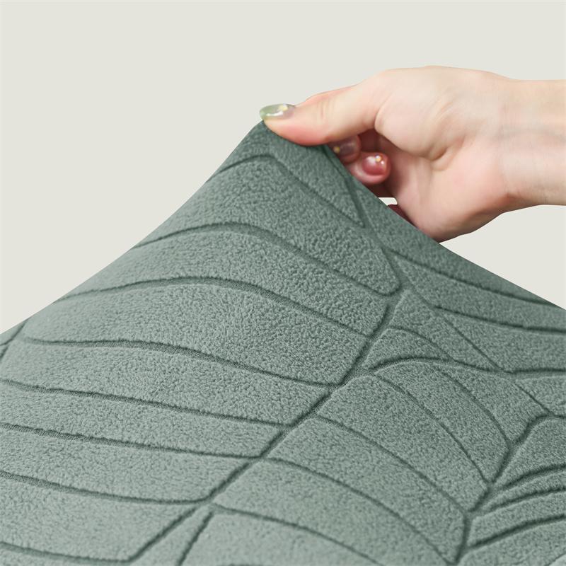Coprisedia Jacquard Elasticizzato All-inclusive Antipolvere Copriseggiolino Colore Unico Senza Braccioli Guscio per Sedia per Casa Hotel