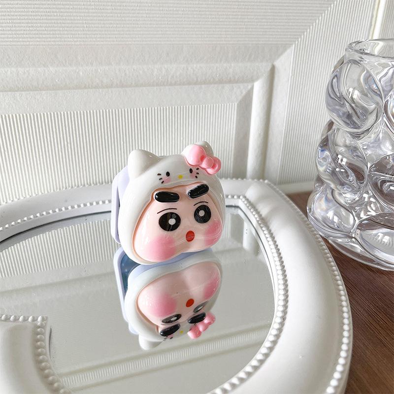 Cartoon Puppy Cute Style Mobile Phone Airbag Holder Little Boy Xiaoxin Back Sticker Desktop Stand Retractable Female