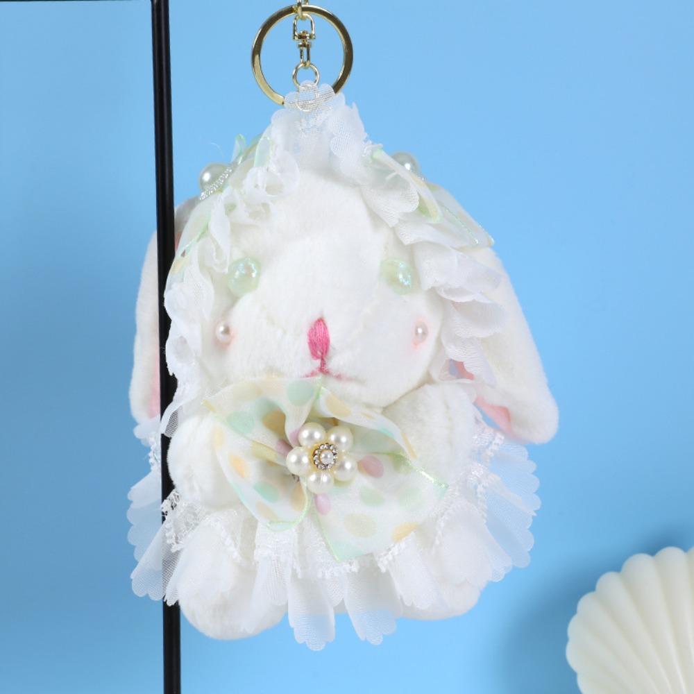 

Мягкая плюшевая кукла-кролик, кулон в виде плюшевого кролика, плюшевая игрушка, подарок на день рождения зелёный