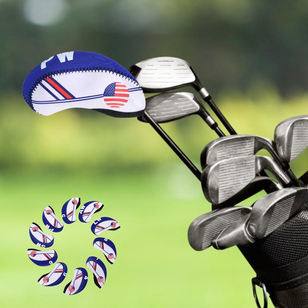 10PCS Cloth Portable     Headcover Practical Putter Head Cover Sports Entertainment Accessory