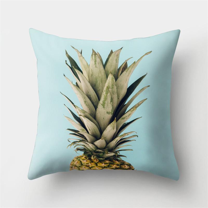 Pineapple Print Pattern Pillowcase Home Living Room Sofa Car Decoration Waist Cushion Cover Pillowcase