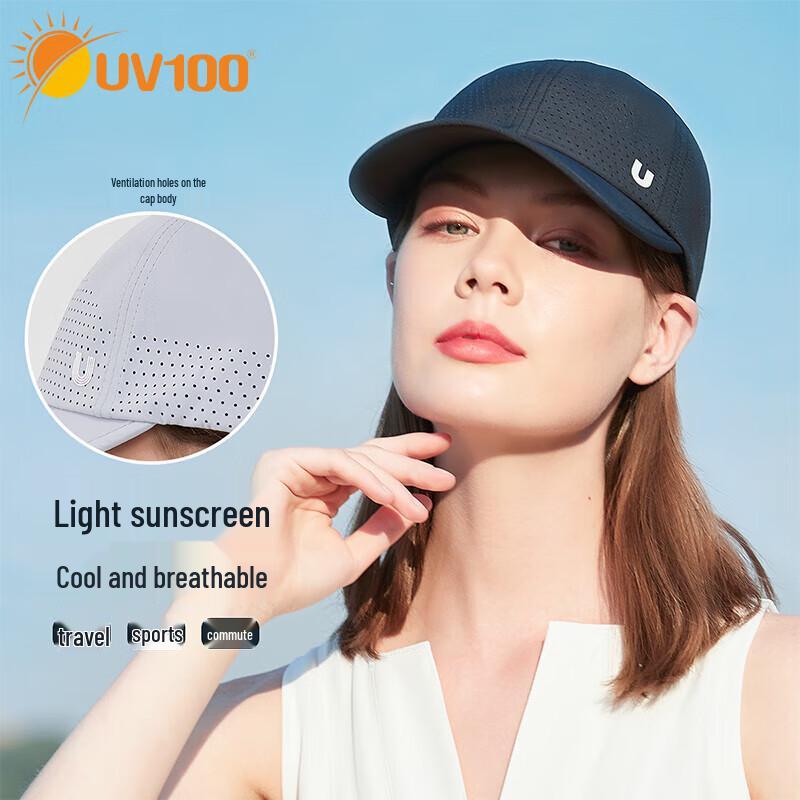 UV100 Unisex Cooling UV Protection Cycling Sun Hat F темно-ночной черный