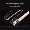 Clear Acrylic Mahjong Rack with Detachable Magnetic Pusher American Mah Jongg Tile Holder Push Ruler Mahjong Accessories