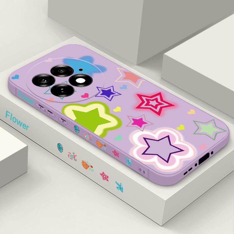 Buntes Sternenmuster Hülle Für OnePlus 15 13 13T 12 Weiches TPU Silikon Cover Für Oneplus Nord 5 13R 12R 11R 5G