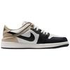 New Jordan Air Jordan 1 Slip Resistant Abrasion Resistant Low top Vintage Basketball Shoes Men's Black White DM1206-153