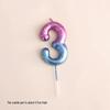 Gold Number Birthday Candles - Cartoon Cake Decorations for Kids' Parties