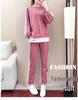 2024 Plus Size Women's Slimming Sweatshirt & Casual Two-Piece Early Autumn Set